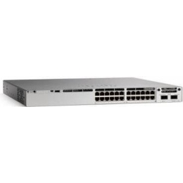 Коммутатор CISCO Catalyst 9300 (C9300-24P-E) 24-port 1Gb copper with modular uplinks, PoE+, PS 1x715W, PoE+ 445W/720W, Network Essentials