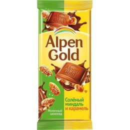 Шоколад Alpen Gold миндаль-карамель 90 г (7622210073983)
