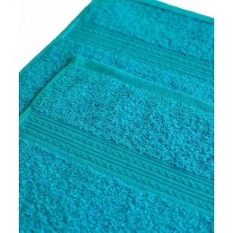 Полотенце махровое с бордюром Ituma 440 гр/м² БТК, Цветовая гамма: Бирюзовый, Размер: 50 х 90