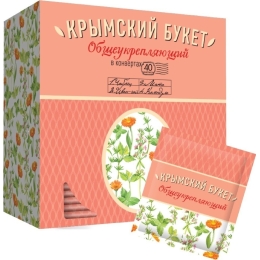 Чай пакетированный травяной Крымский букет 40 пак Общеукрепляющий 60 г (4607051546691)