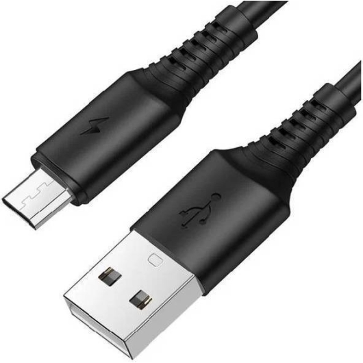 Кабель Borofone BX47 USB 2.4A для micro USB ПВХ 1м (Black)