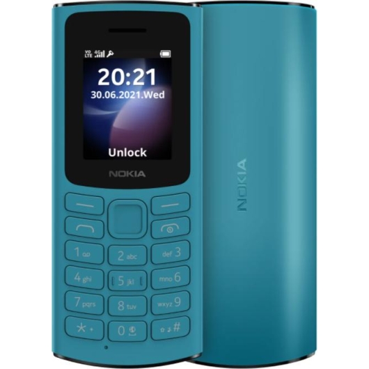 Мобильный телефон Nokia 105 TA-1557 DS Cyan (1GF019CPG6C02)