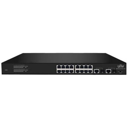 Коммутатор Uniview NSW2020-16T1GT1GC-POE-IN 16x100Mbps POE, 1x11000Mbps, 1x11000Mbps комбо