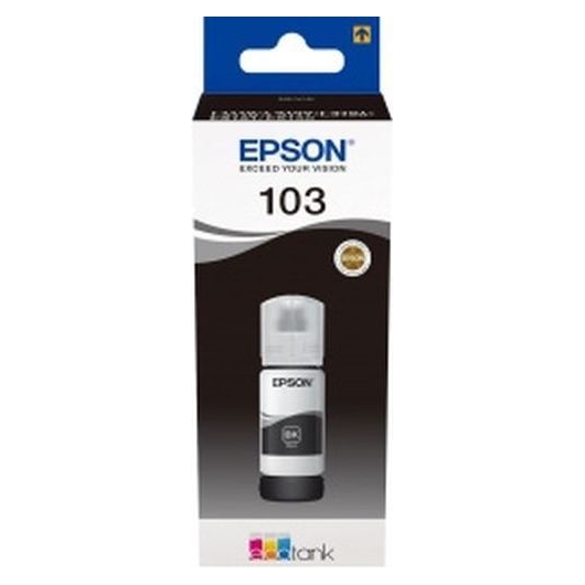 Чернила Epson 103BK C13T00S14A черный (65мл) для Epson L3100/3110/3150