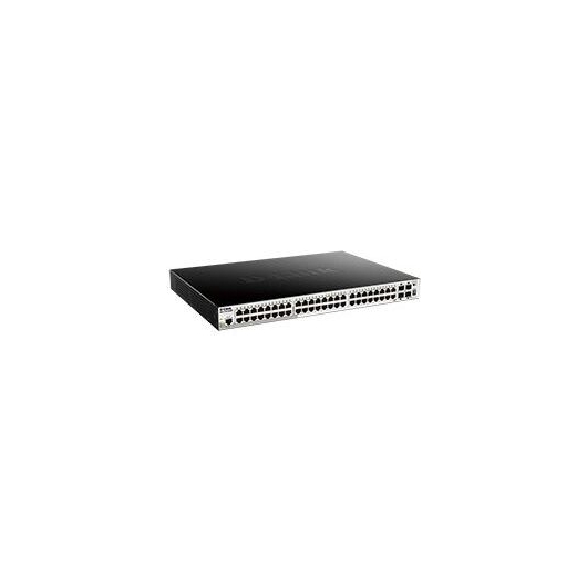 D-Link DGS-1510-52XMP/A1A PROJ Управляемый стекируемый коммутатор SmartPro уровня 2+ с 48 портами 10/100/1000Base-T и 4 портами 10GBase-X SFP