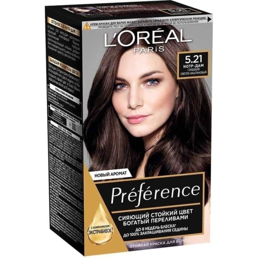 Краска для волос L’Oreal Paris Preference оттенок 5.21, Нотр-Дам (3600522769224)