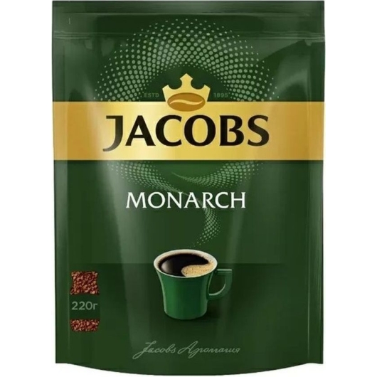 Кофе растворимый Jacobs Monarch 220 г (4607001779476)