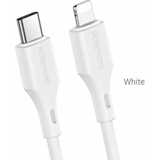 Дата-кабель для Lightning 8-pin Borofone BX49 ПВХ 1м (White)