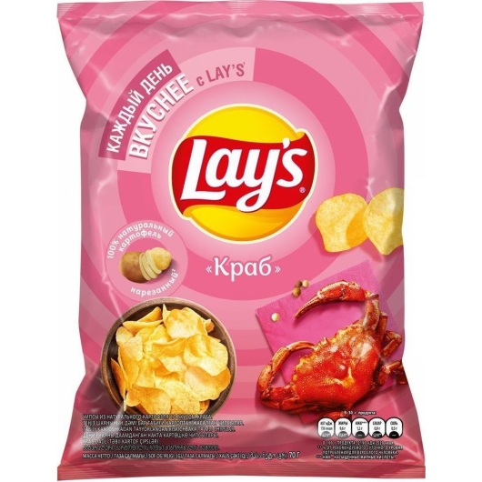 Чипсы Lay's Краб 70г