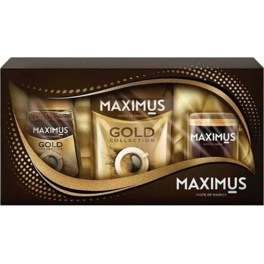 Набор кофе растворимый MAXIMUS Gold collection с кружкой, 135 гр