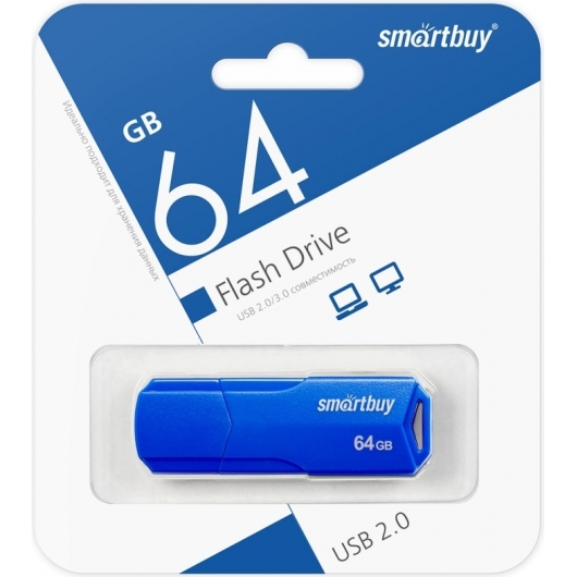 Флеш-накопитель SmartBuy 64GB CLUE Blue