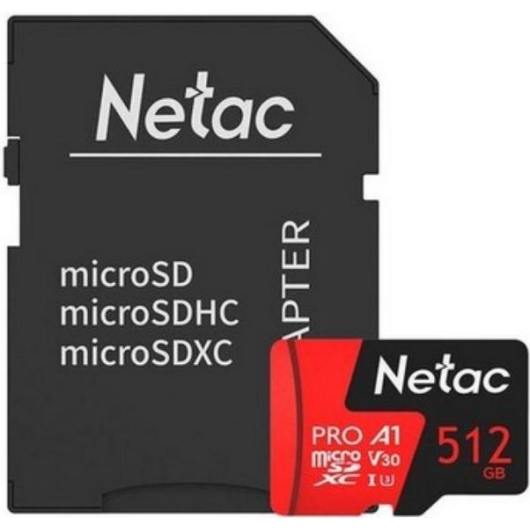 Карта Памяти microSDXC 512GB Class 10 Netac NT02P500P